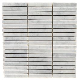 Bianco carrara tumble stripe